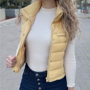 Yellow Puffer Vest